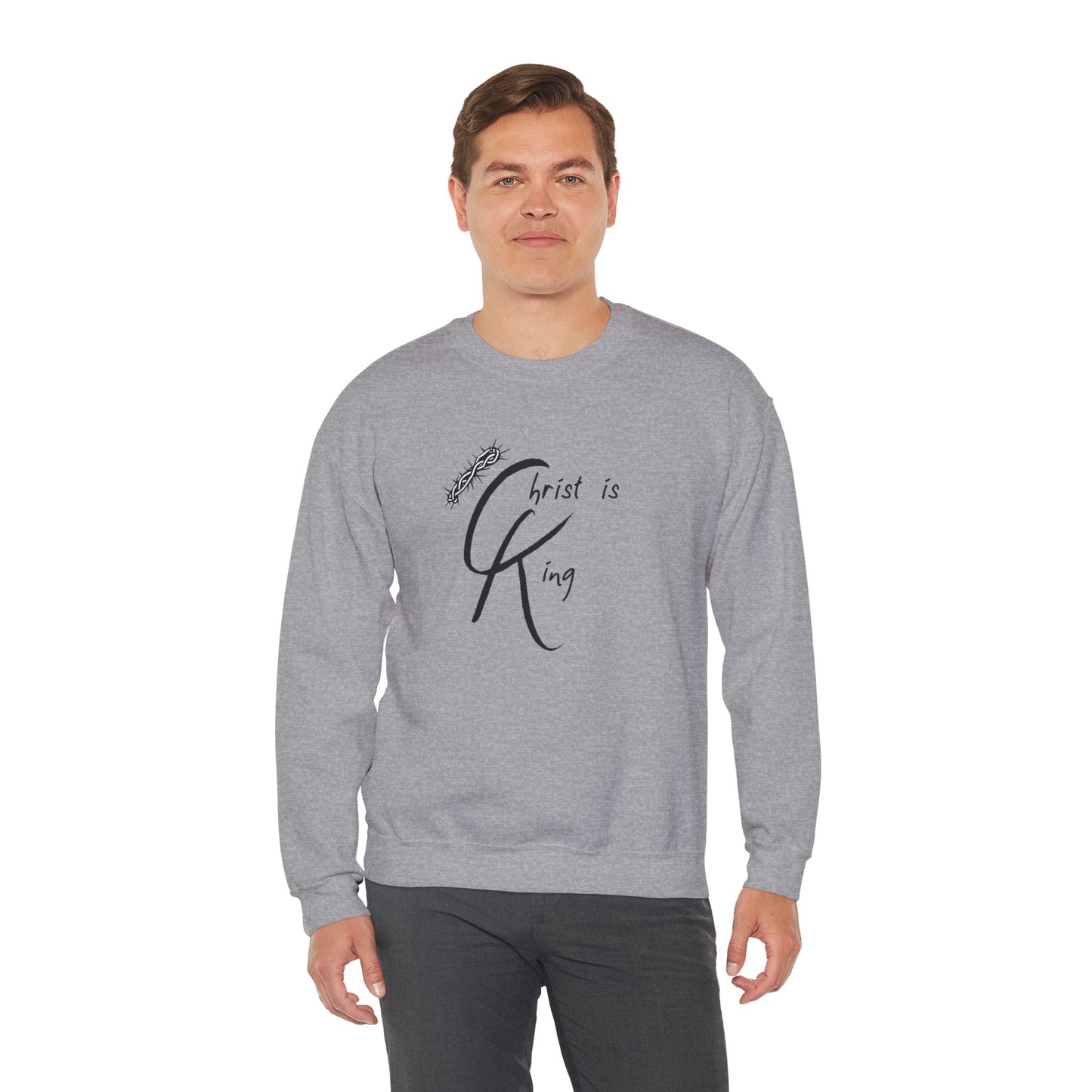 Unisex Crewneck Sweatshirt - "Christ is King"