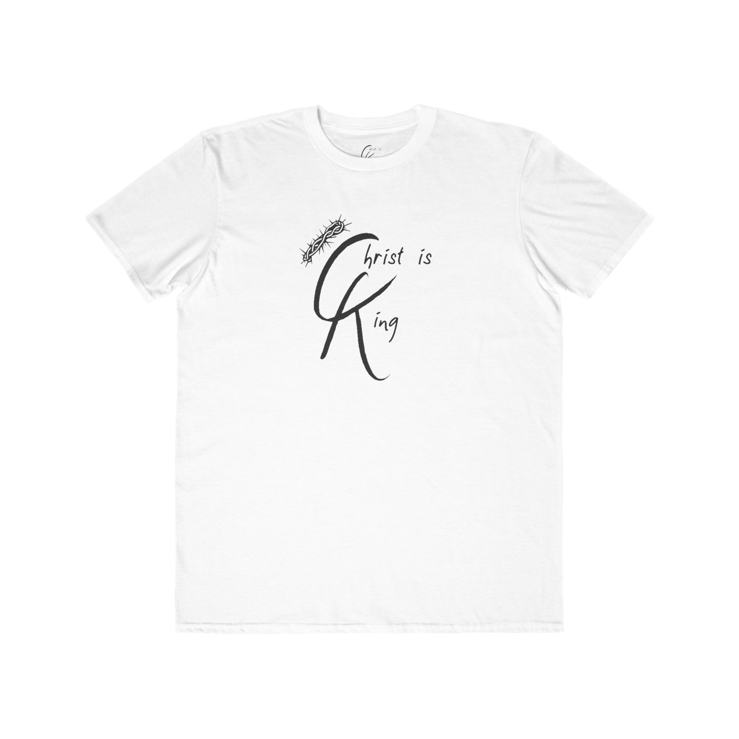 Men's Cotton Tee - "Christ is King"