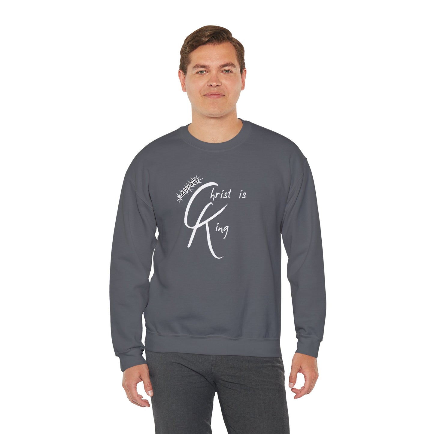 Unisex Crewneck Sweatshirt - "Christ is King"