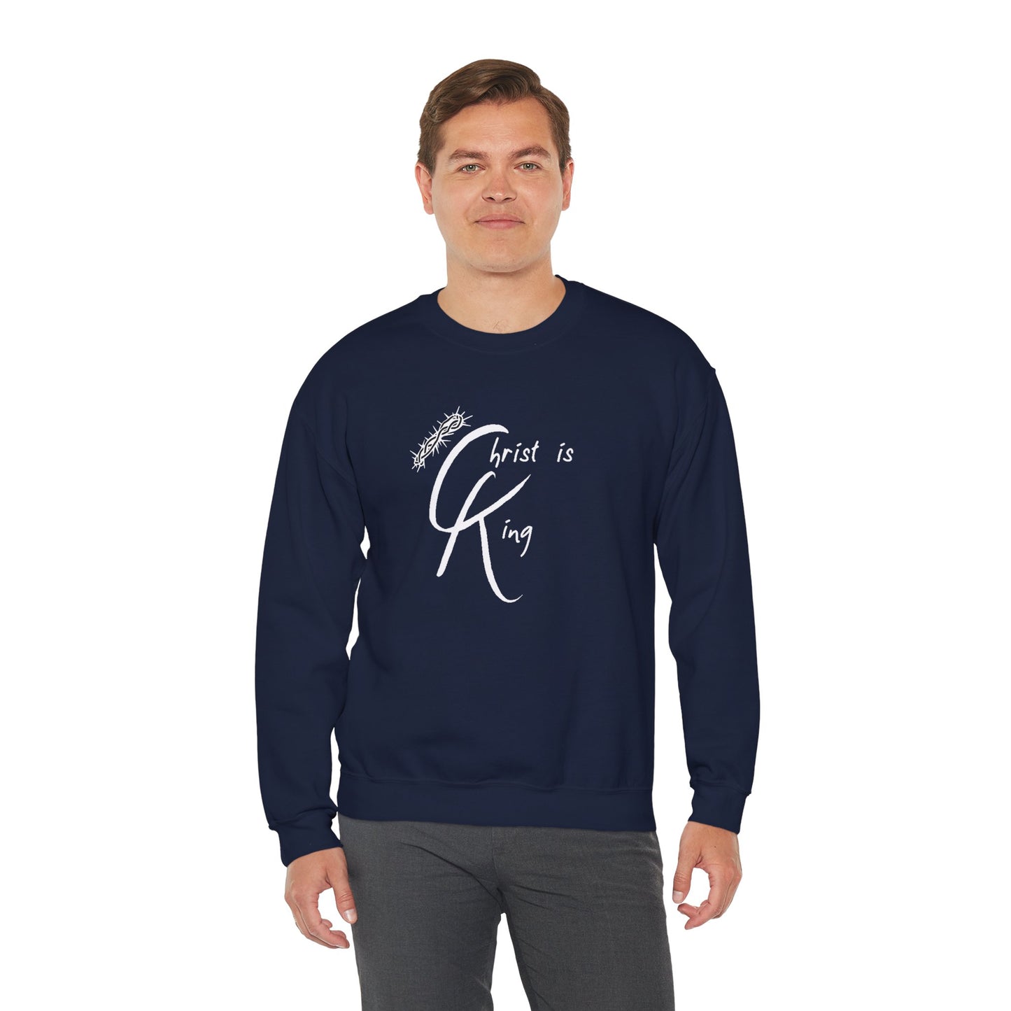 Unisex Crewneck Sweatshirt - "Christ is King"