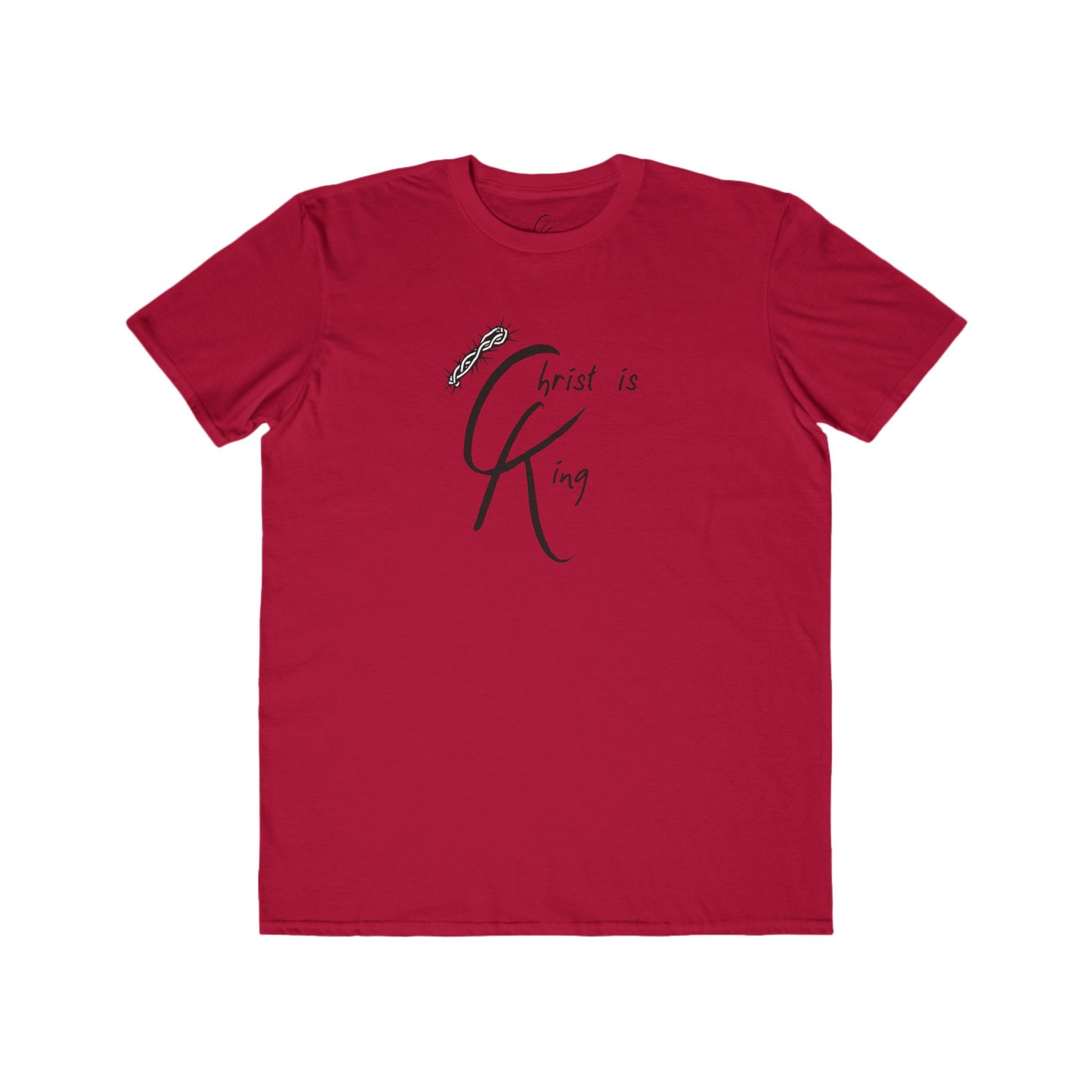 Men's Cotton Tee - "Christ is King"