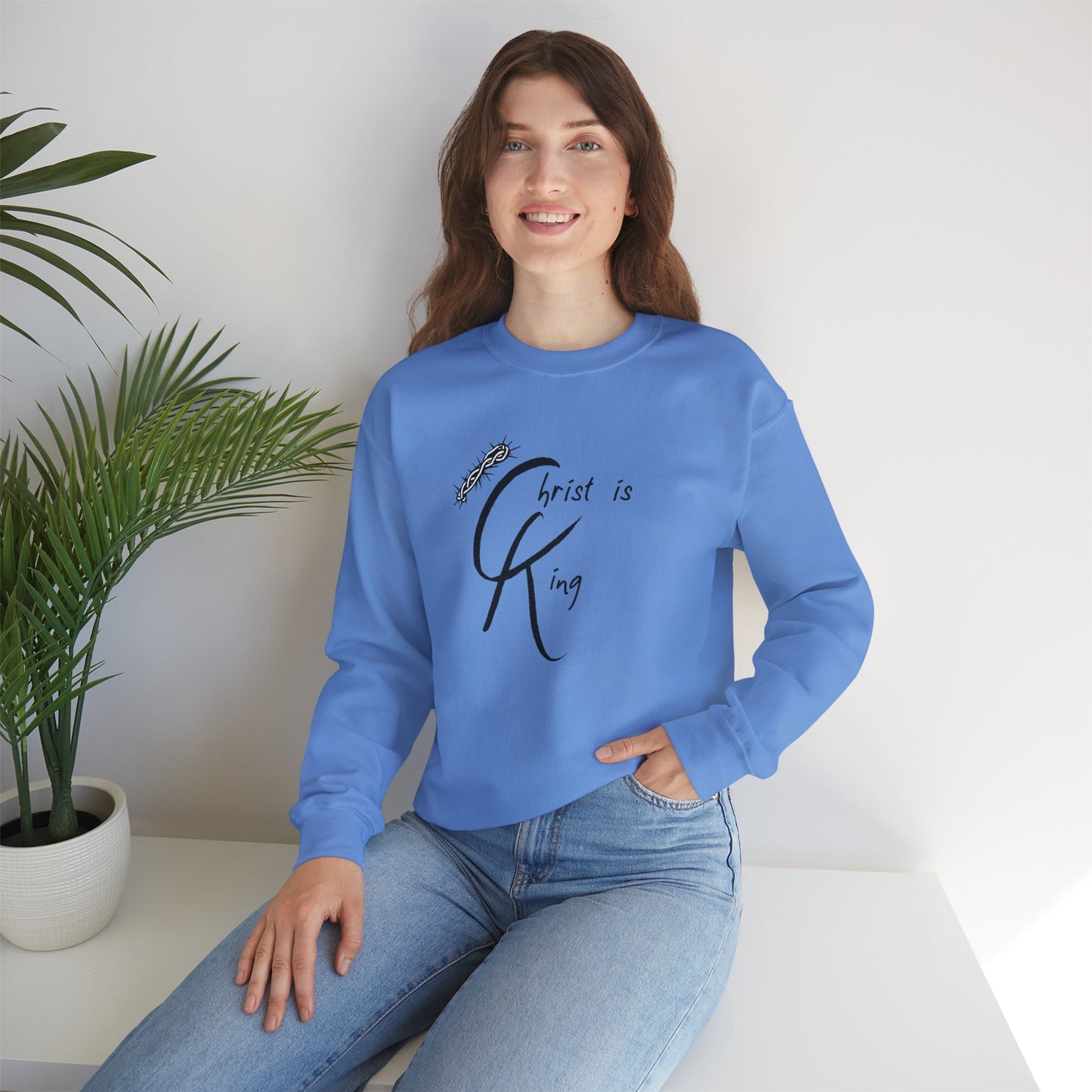 Unisex Crewneck Sweatshirt - "Christ is King"