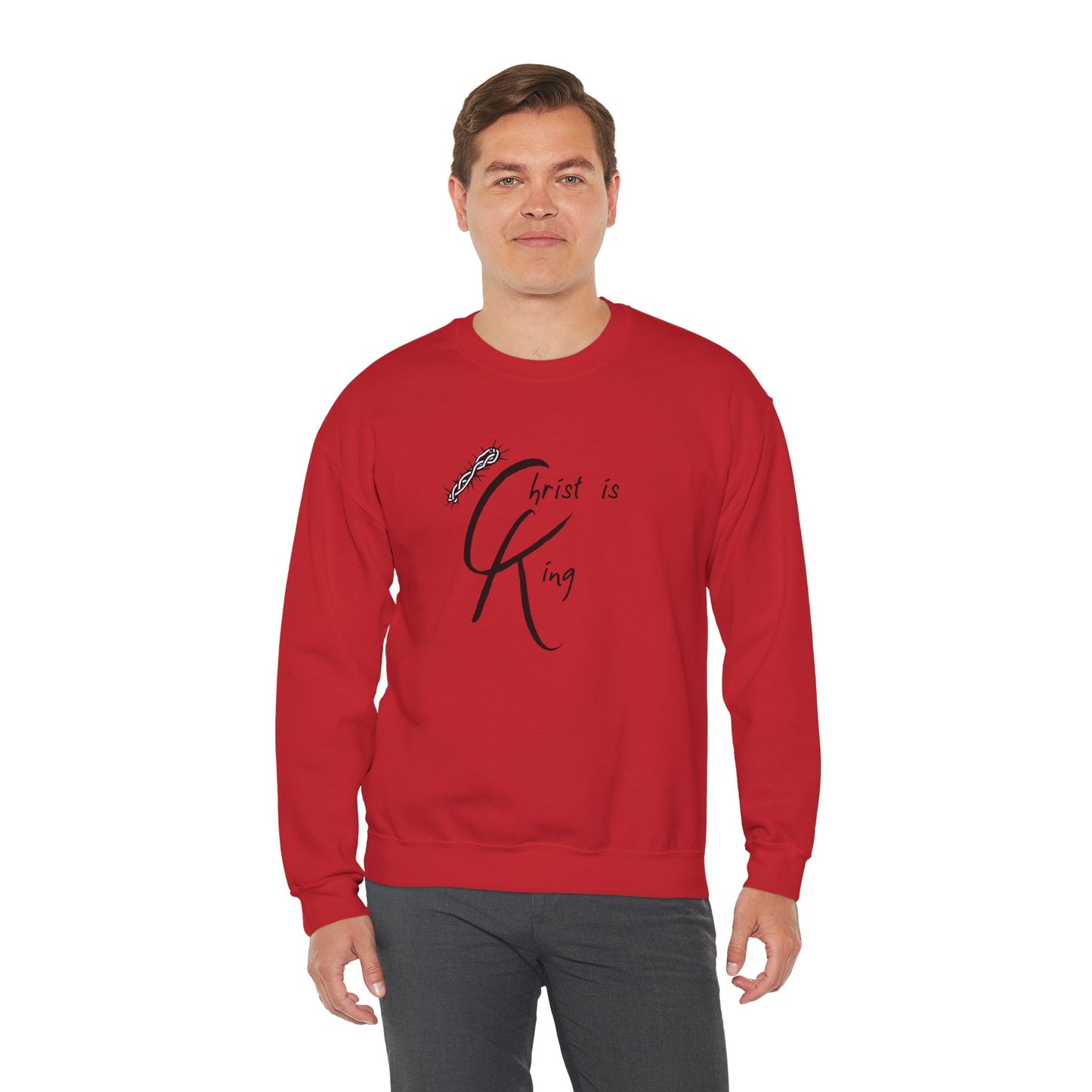 Unisex Crewneck Sweatshirt - "Christ is King"
