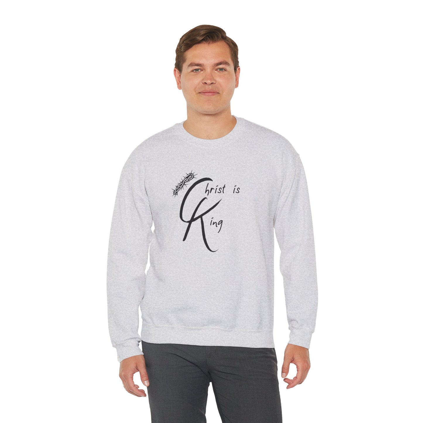 Unisex Crewneck Sweatshirt - "Christ is King"