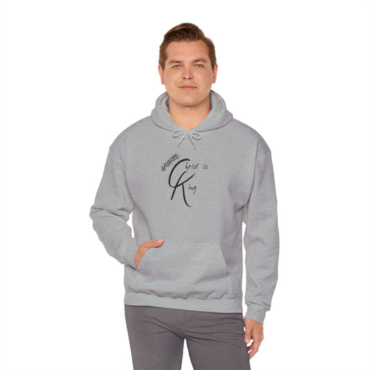 Unisex Hooded Sweatshirt - "Christ is King"