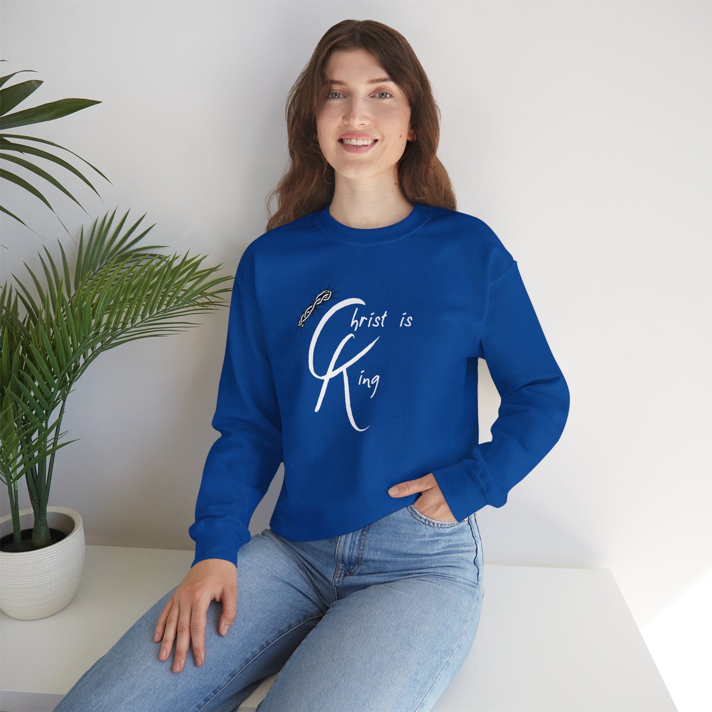 Unisex Crewneck Sweatshirt - "Christ is King"