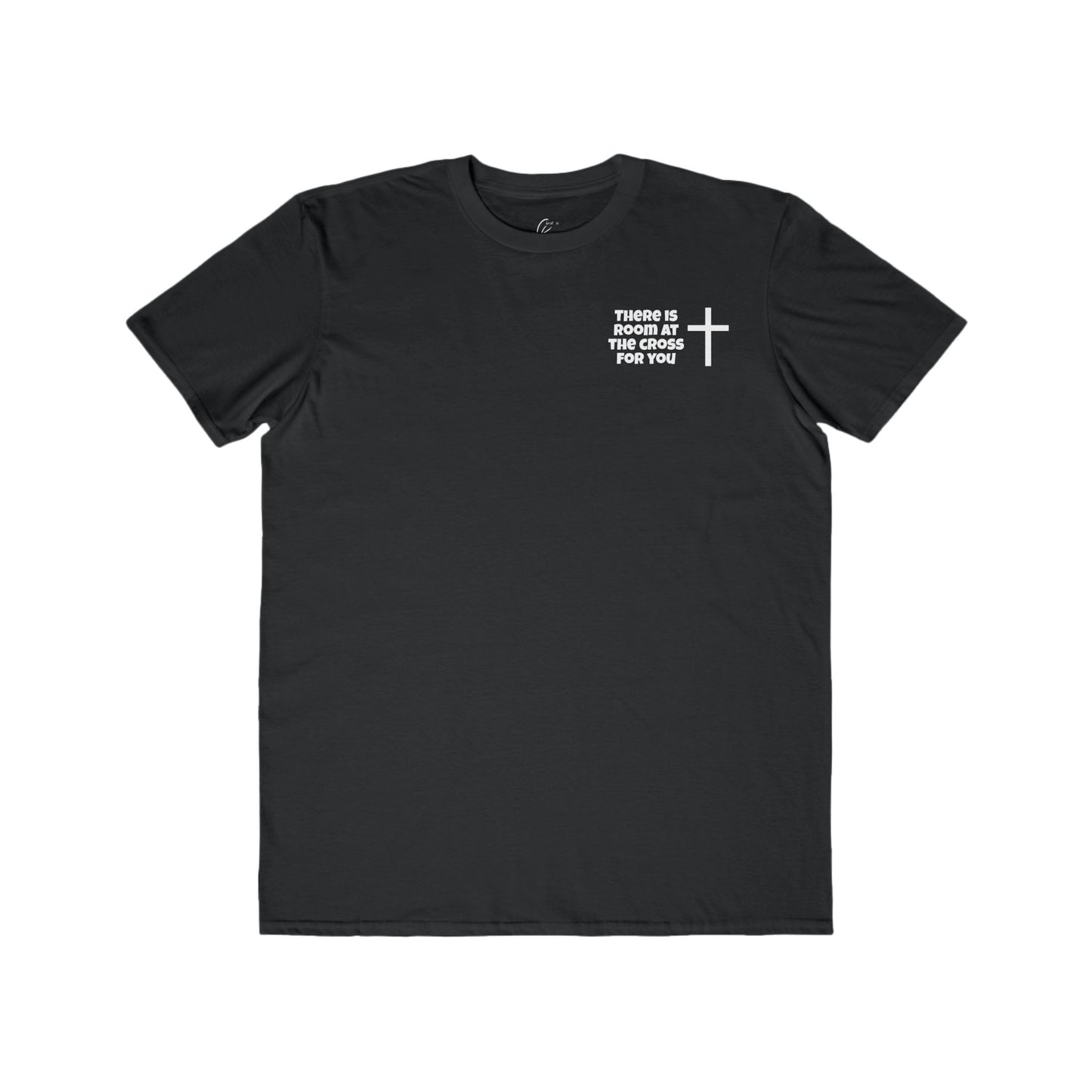 Men's Cotton Tee - Small Design - "There is room at the cross for you"