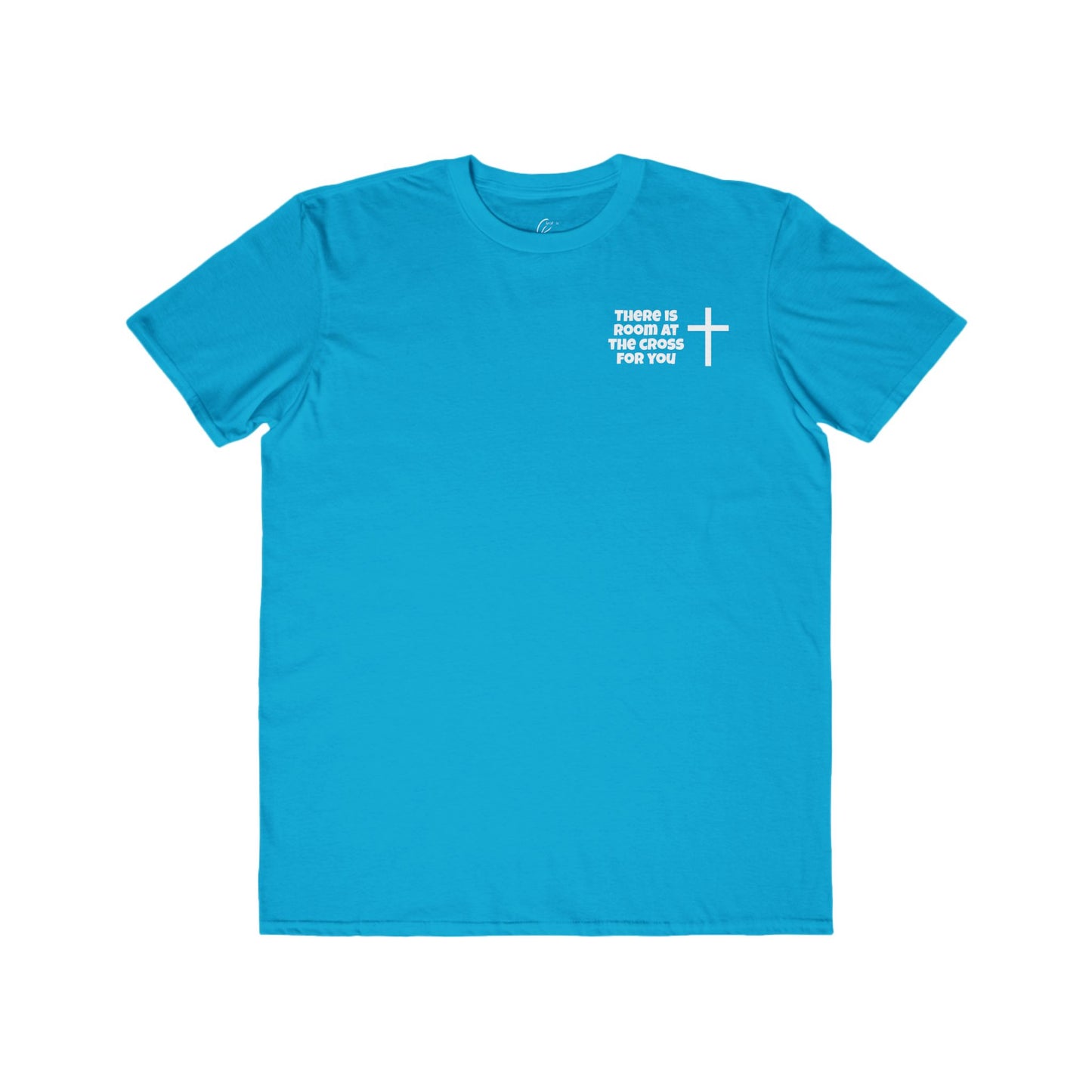 Men's Cotton Tee - Small Design - "There is room at the cross for you"