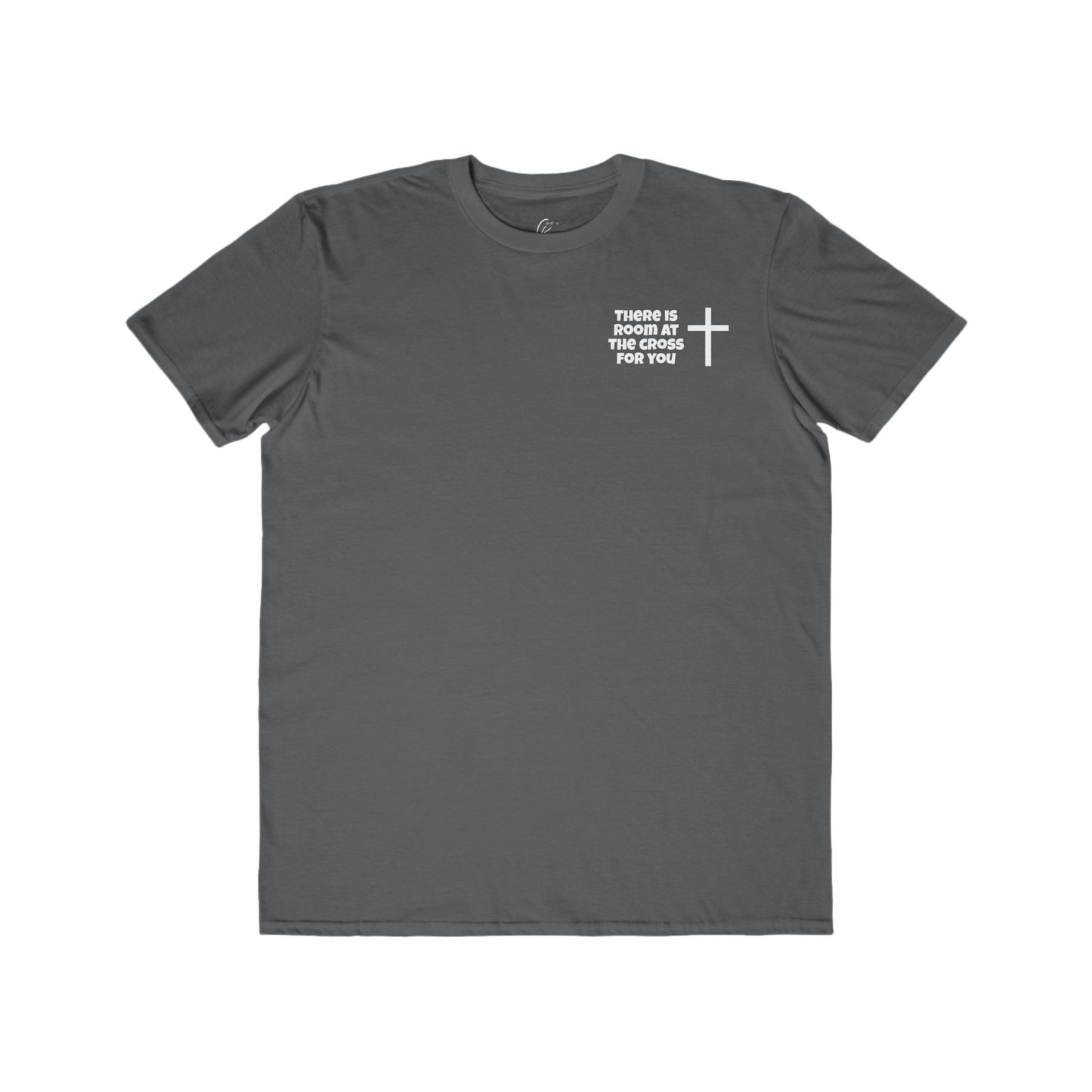 Men's Cotton Tee - Small Design - "There is room at the cross for you"