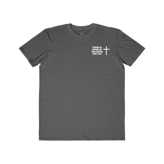 Men's Cotton Tee - Small Design - "There is room at the cross for you"