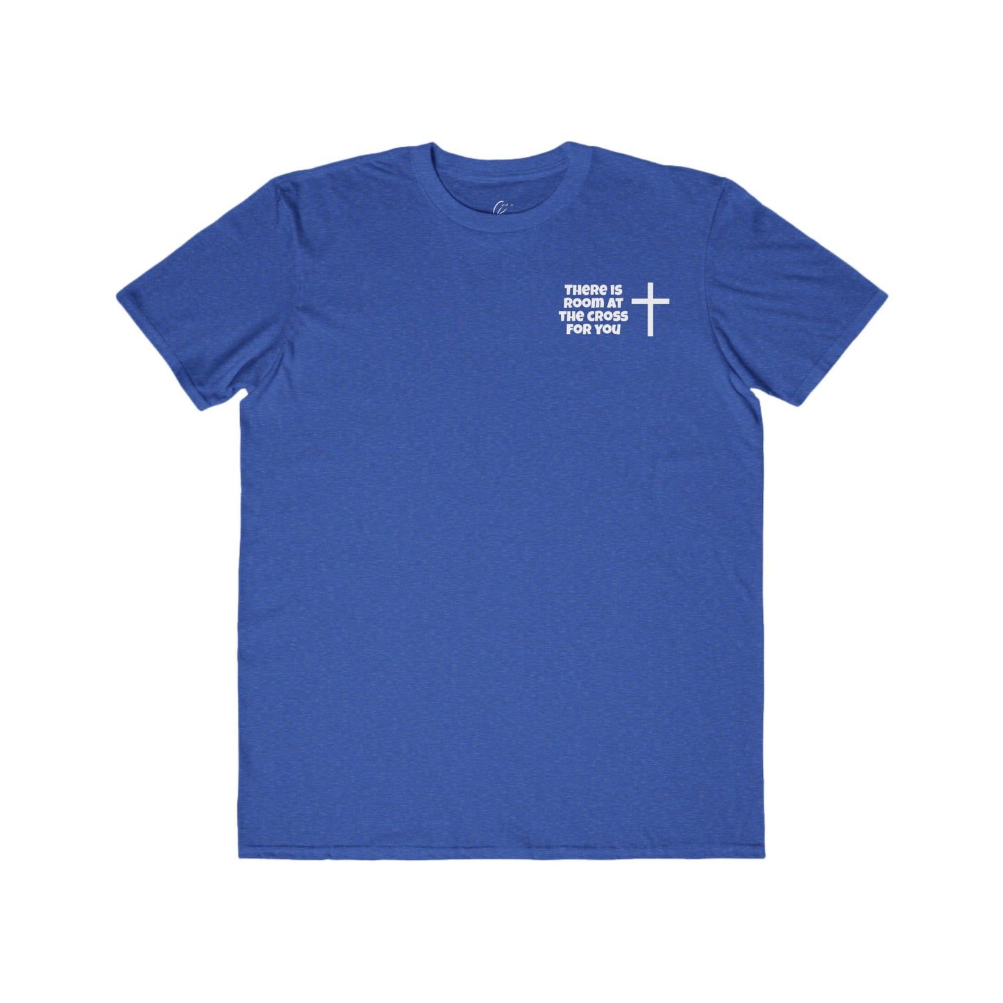 Men's Cotton Tee - Small Design - "There is room at the cross for you"