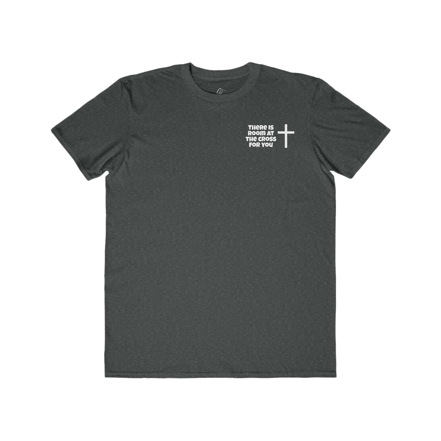 Men's Cotton Tee - Small Design - "There is room at the cross for you"
