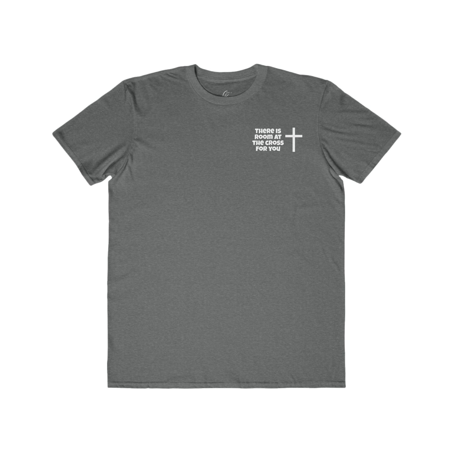 Men's Cotton Tee - Small Design - "There is room at the cross for you"