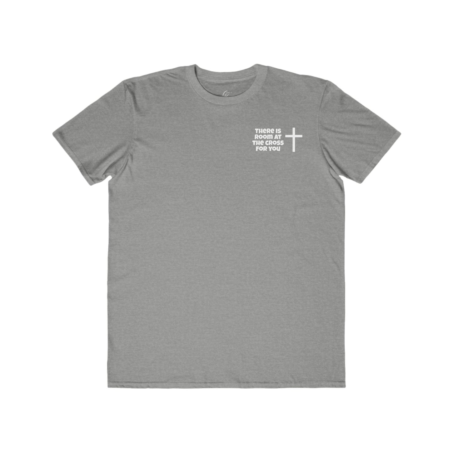 Men's Cotton Tee - Small Design - "There is room at the cross for you"