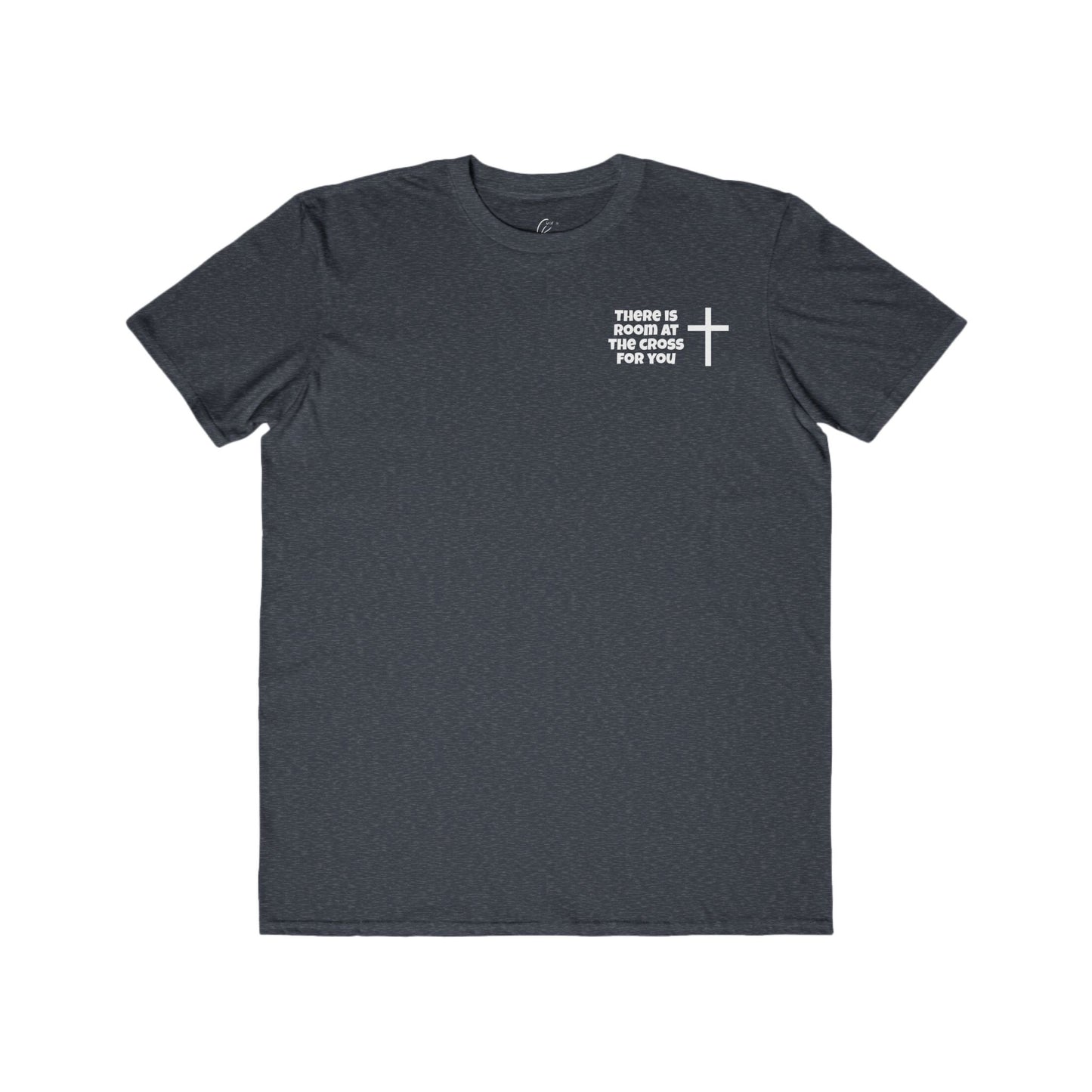 Men's Cotton Tee - Small Design - "There is room at the cross for you"