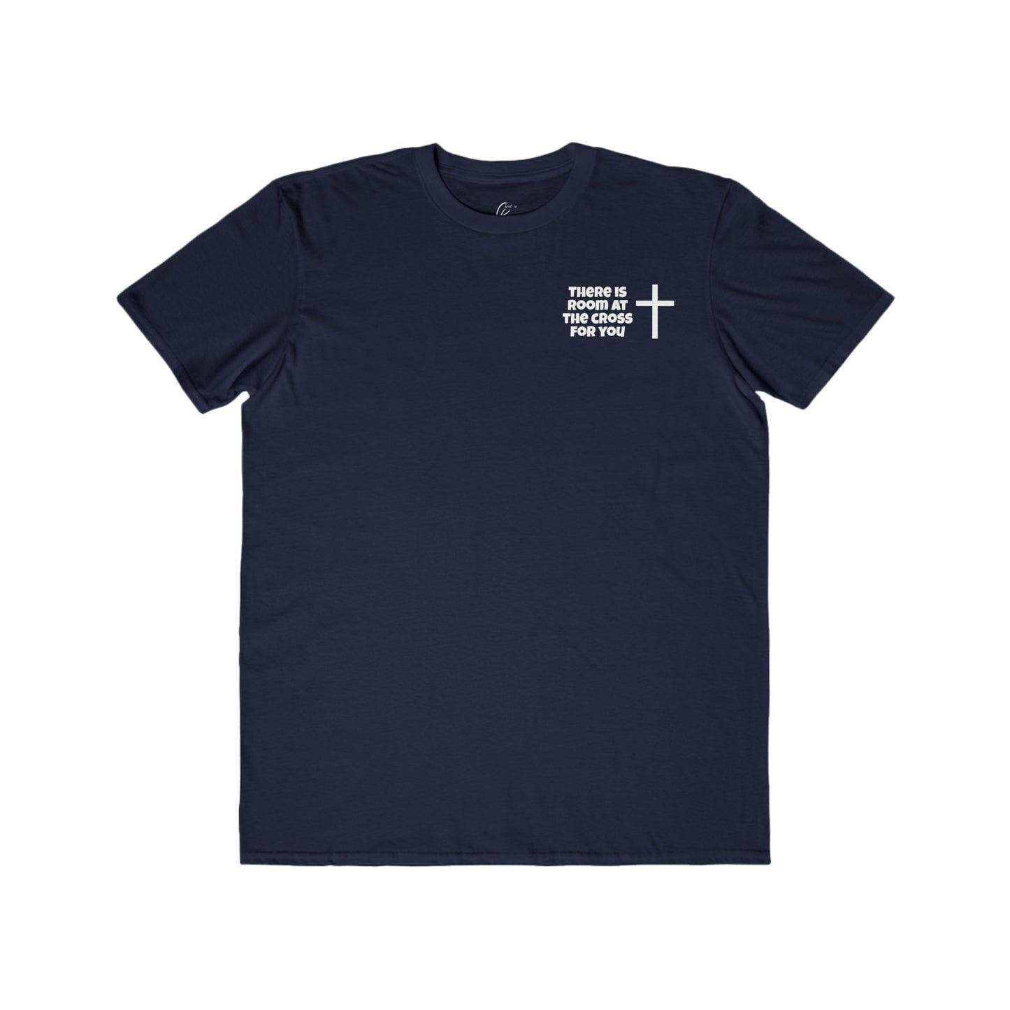 Men's Cotton Tee - Small Design - "There is room at the cross for you"