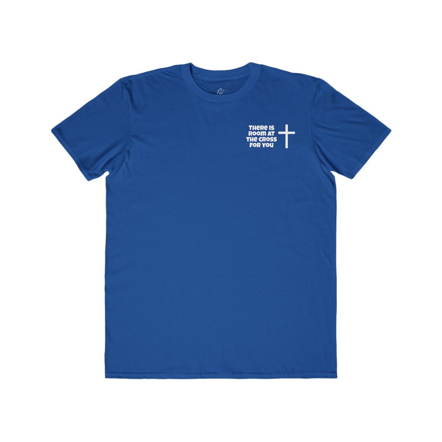 Men's Cotton Tee - Small Design - "There is room at the cross for you"