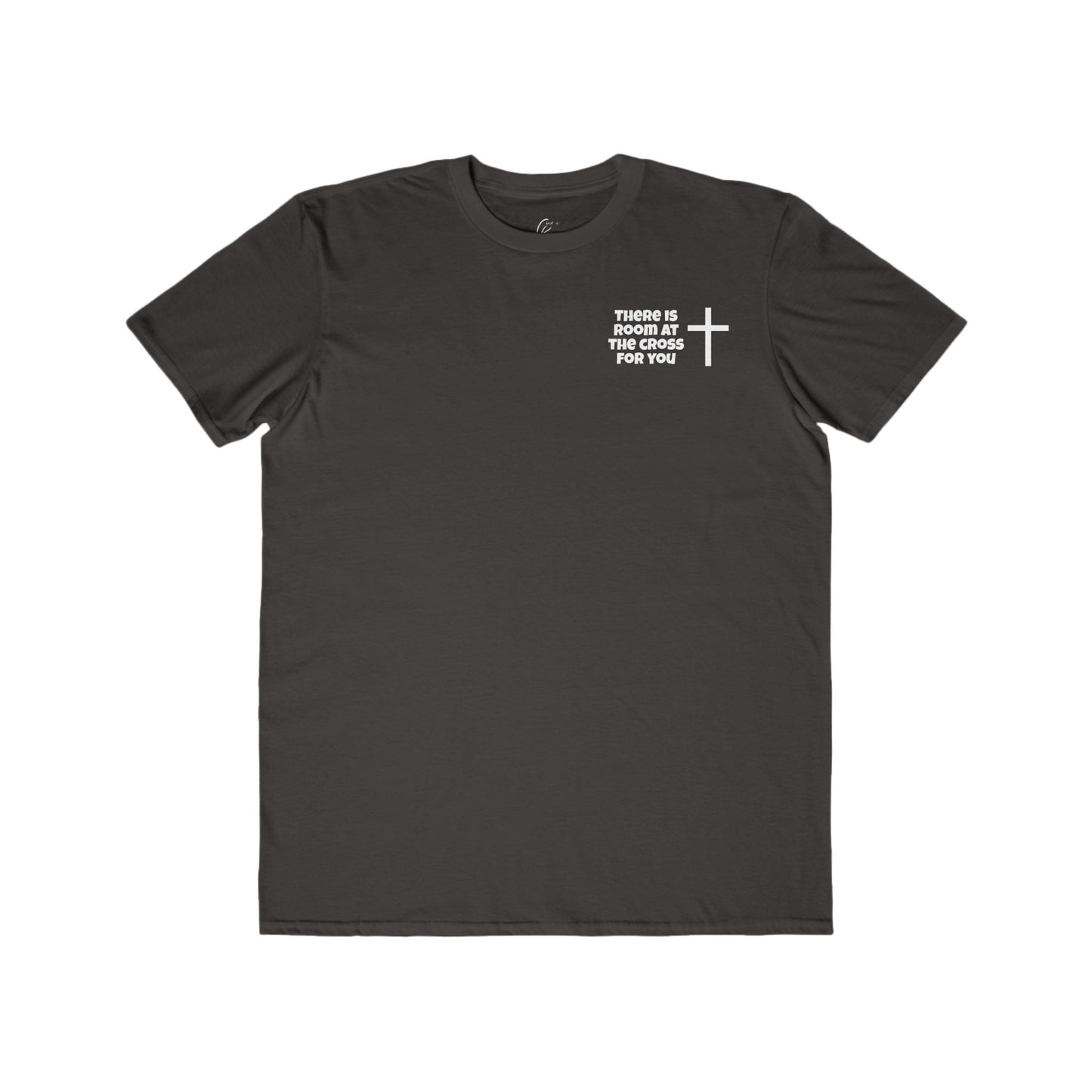 Men's Cotton Tee - Small Design - "There is room at the cross for you"