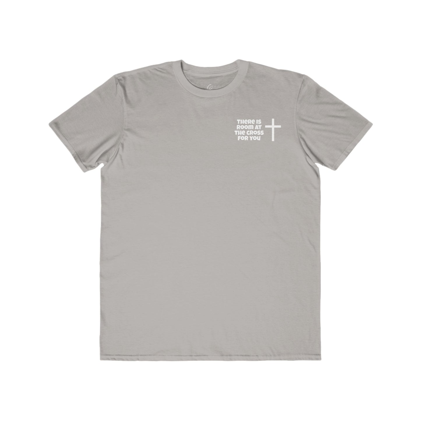 Men's Cotton Tee - Small Design - "There is room at the cross for you"