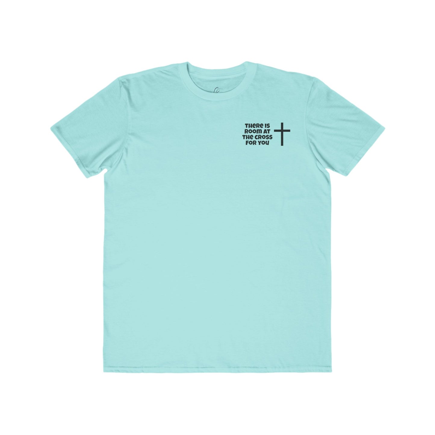 Men's Cotton Tee - Small Design - "There is room at the cross for you"