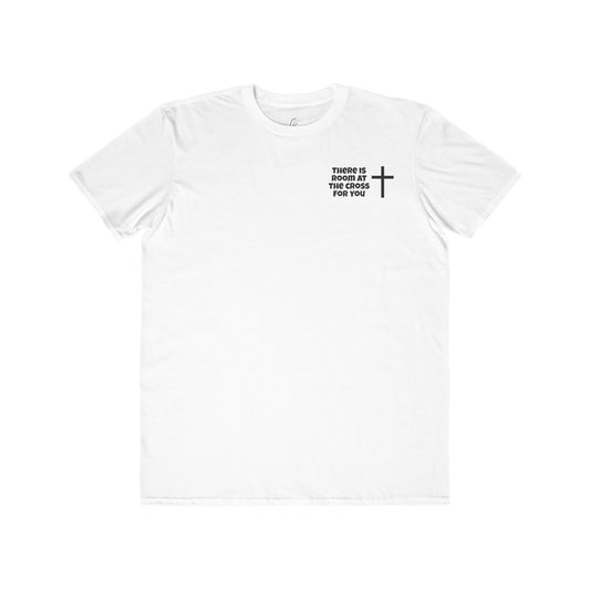 Men's Cotton Tee - Small Design - "There is room at the cross for you"