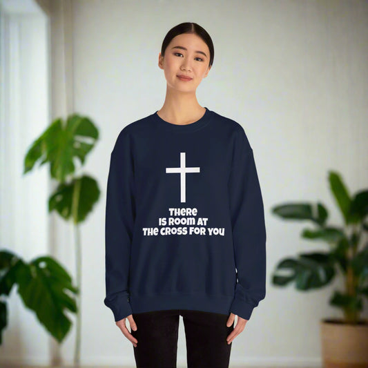 Unisex Crewneck Sweatshirt - "There is Room at the Cross for You"