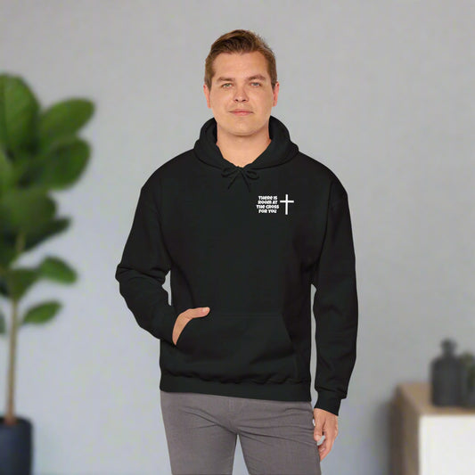 Unisex Hooded Sweatshirt - Small Design - "There is room at the cross for you"